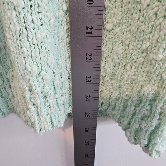 Vintage Floral Sweater Womens Medium Pastel Blue 80s Glam Rock Retro Cottage - Picture 8 of 11